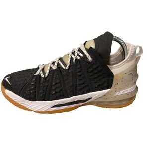 Nike LeBron 18 Low Black White Gum Basketball -Youth 7Y Men 7 Women 8.5 Sneakers